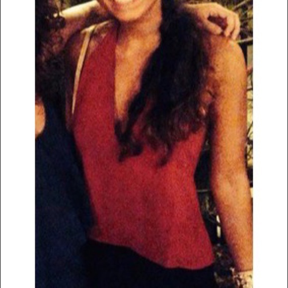 SEXY LOW BACK RED HALTER TOP - Picture 7 of 7